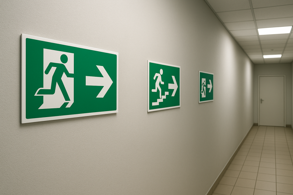 Обновление знаков эвакуации даже без ремонта