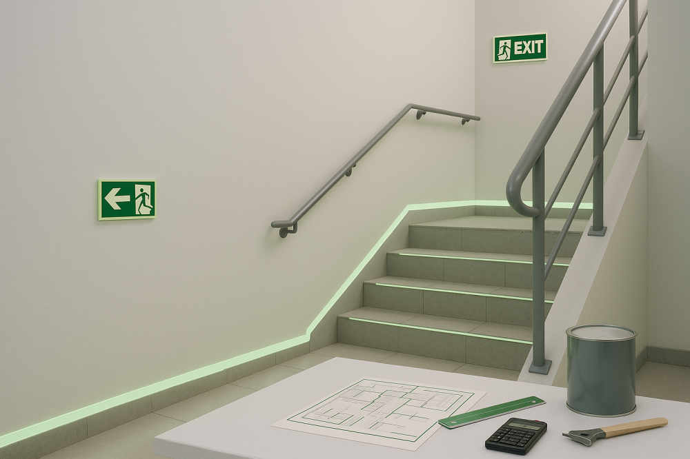 Фотолюминесцентные системы на объекте