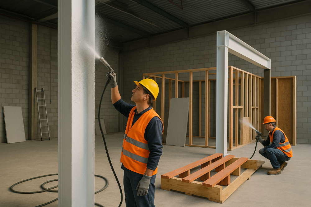 Комбинирование огнезащитных материалов на объекте