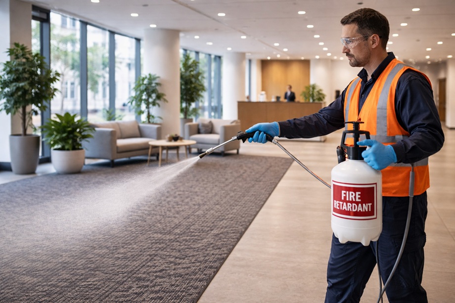 Огнезащита ковровых покрытий в бизнес-центрах