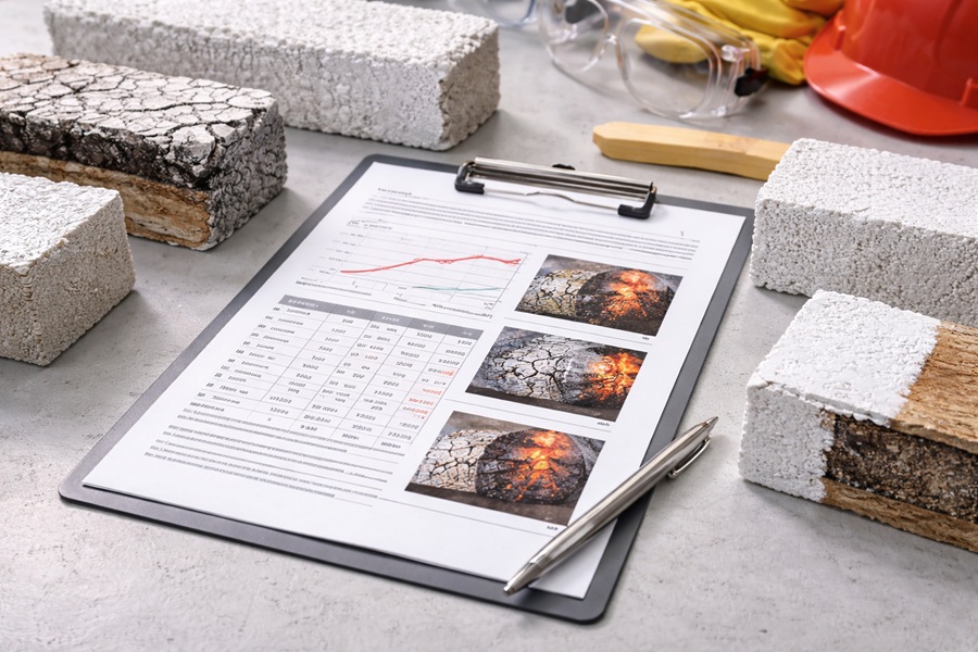 Термография для оценки остаточного ресурса огнезащитного слоя