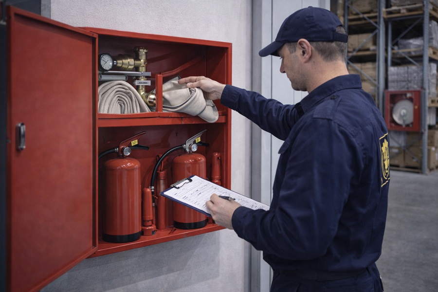 График проверок и обслуживаний систем пожарной безопасности