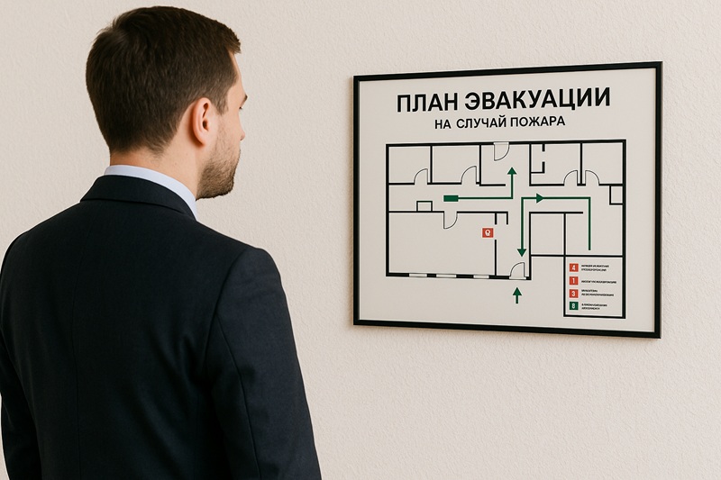 Как выглядит правильный план эвакуации