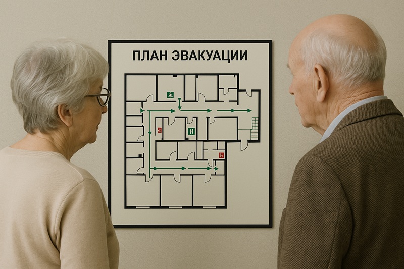 План эвакуации для детей, пожилых и иностранных граждан