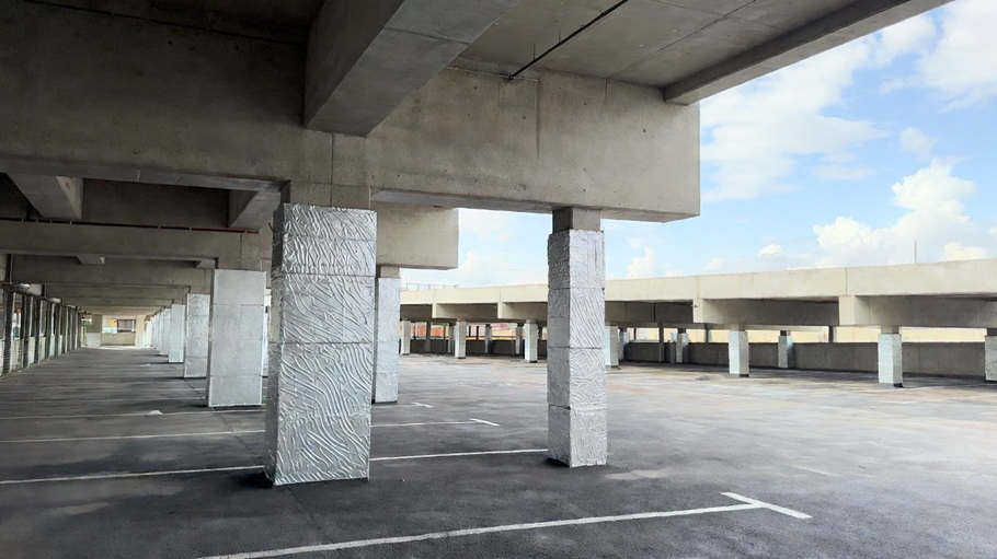 Огнезащита железобетонных колонн в паркингах