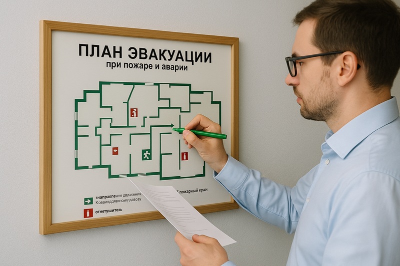 Обновление планов эвакуации в офисных зданиях