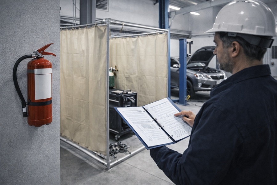 Пожарная безопасность автосервиса