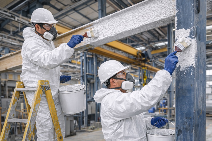 Финишное покрытие для огнезащитных красок