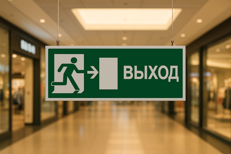 Наклейки, таблички или подсветка в ТЦ