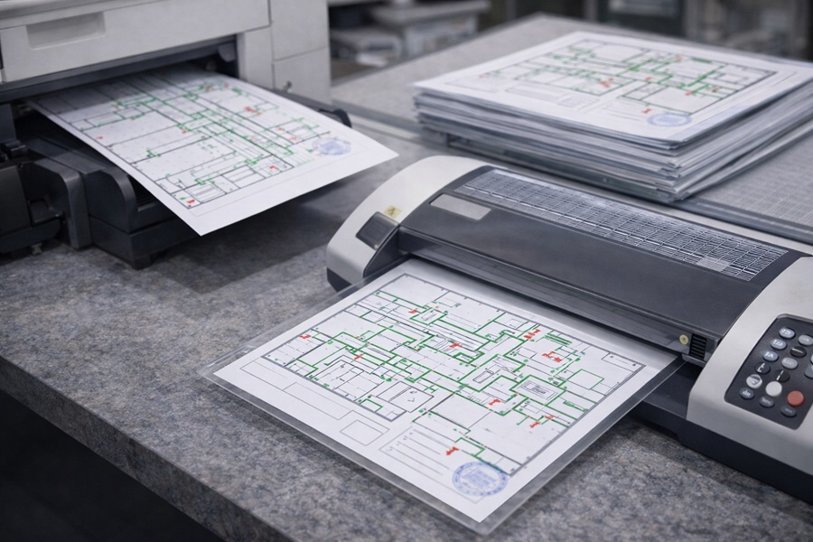 Читаемость плана эвакуации в экстремальных условиях