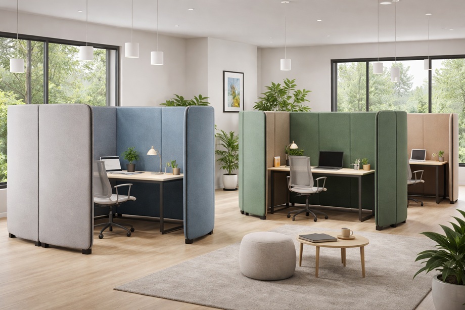 Огнезащита текстильных перегородок и акустических панелей в офисах