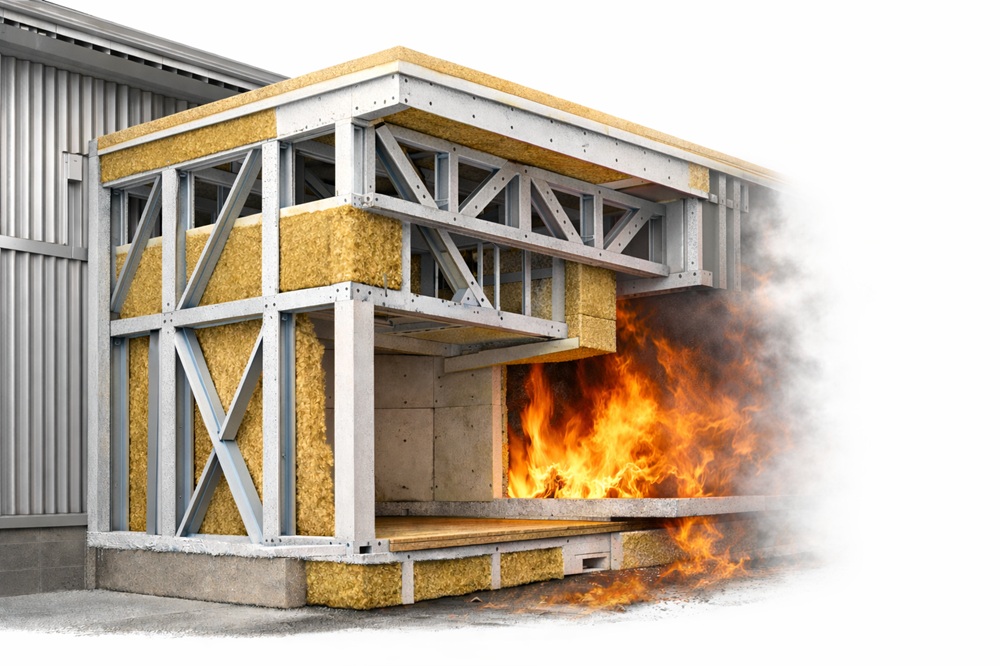 Как выбрать огнезащитную систему для каркасного здания из ЛСТК?