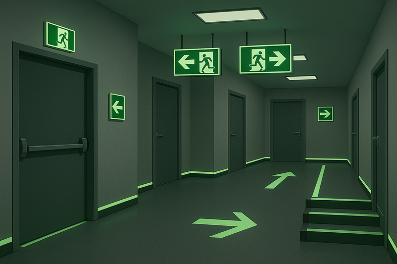 Какие факторы определяют размещение эвакуационных указателей